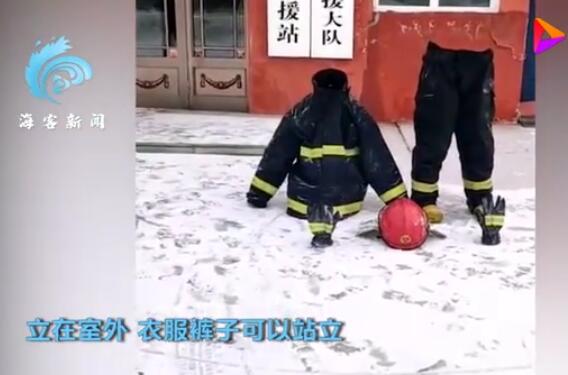 大兴安岭消防员零下38度开启冬季训练,结束后一幕让人心疼