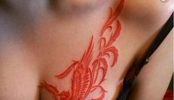 鸽子血纹身被称为隐形纹身 在饮酒或情绪激动时会变成红色