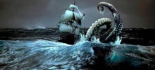 深海巨兽挪威海怪 体长100米的恐怖八爪怪(海盗克星)